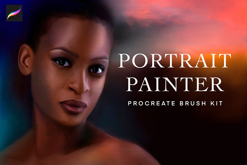 You can use these cool Procreate portrait brushes for your next piece.